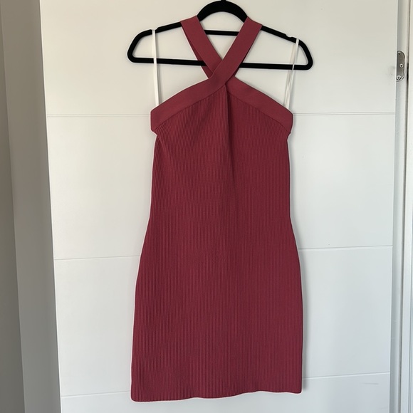 Babaton Sculpt Knit Criss Cross Dress - Picture 1 of 5